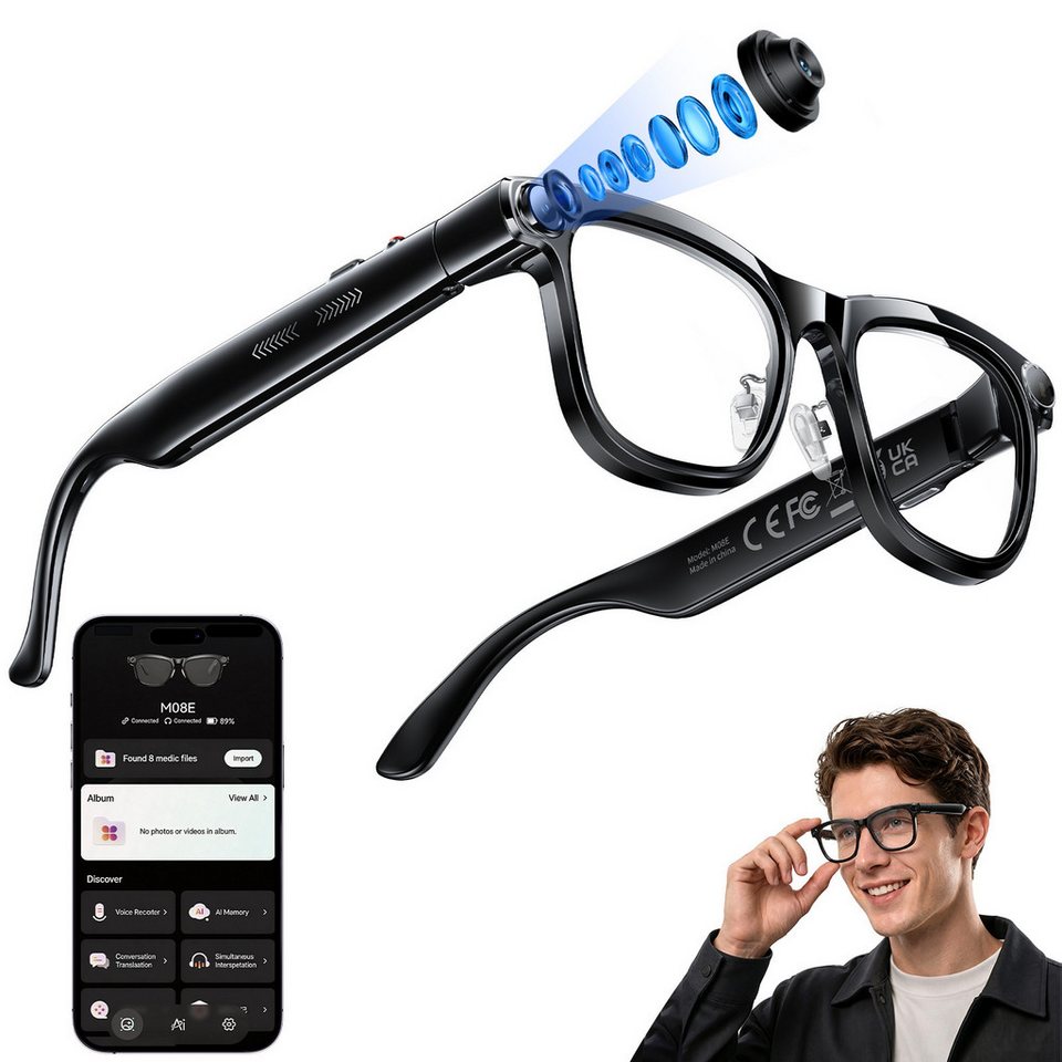 Photography Lighting Accessories - Inteligentne okulary AI z ChatGPT, tłumaczeniem