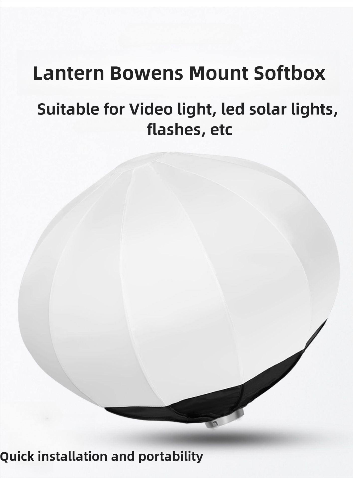 Globe Modifier Round - Softbox Globe Lantern 55cm 65cm z