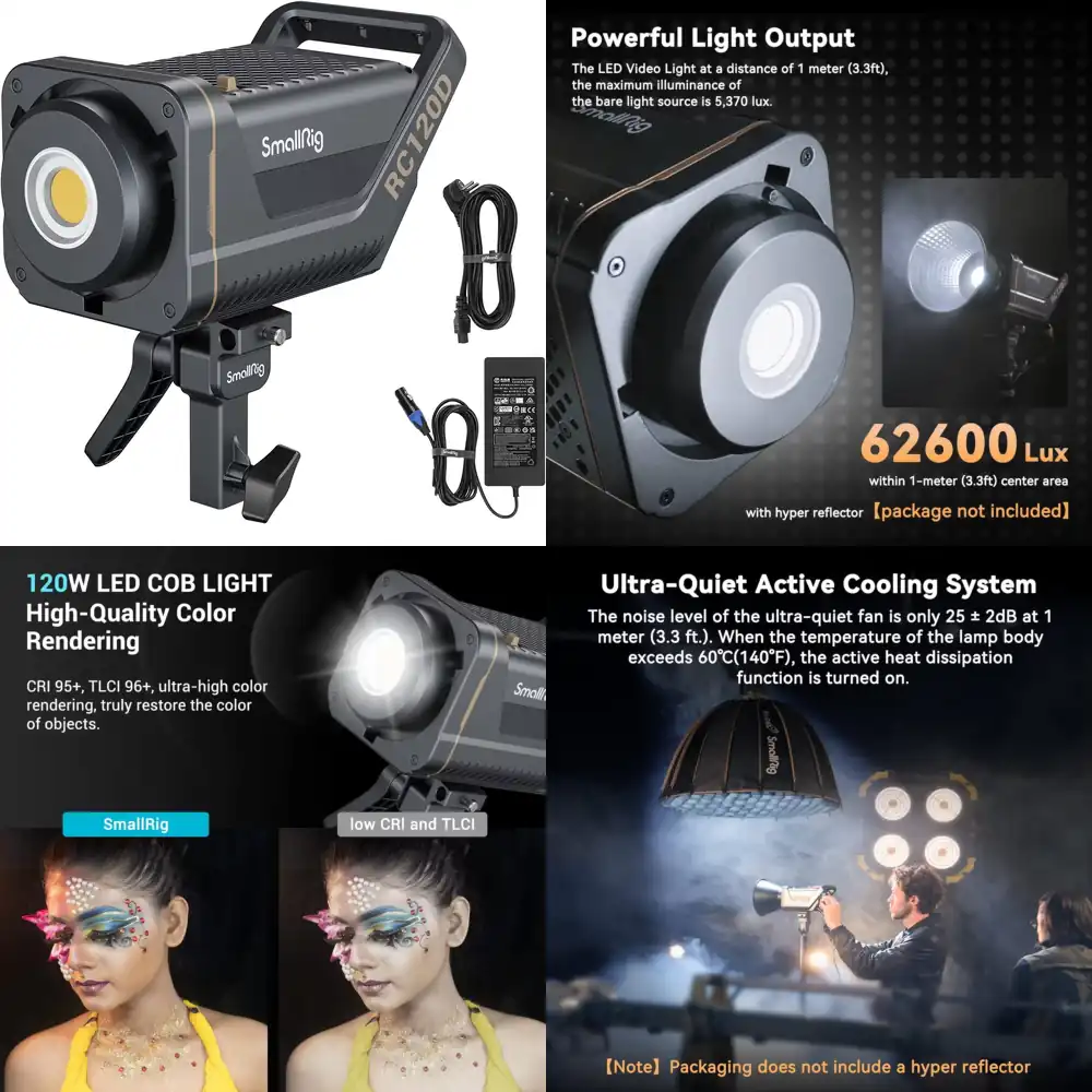 SmallRig RC 120D 120W COB LED  – V Mount Battery recenzja i cena