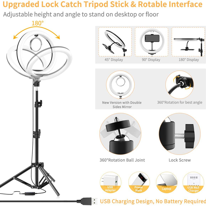 Lampa wideo 16/26/33cm, pierśc – Photography Lighting Continuous recenzja i cena