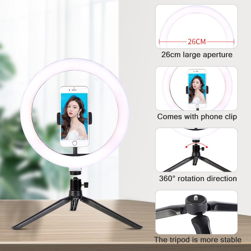 26cm 10-calowy pierścień LED d – Photography Lighting Continuous recenzja i cena